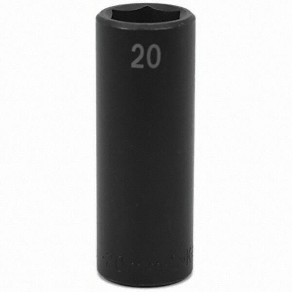 SK - Impact Socket - 1/2"DR 20MM DEEP IMPACT SOCKET - Eagle Tool & Supply