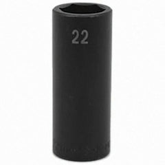 SK - Impact Socket - 1/2"DR 22MM DEEP IMPACT SOCKET - Eagle Tool & Supply