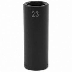 SK - Impact Socket - 1/2"DR 23MM DEEP IMPACT SOCKET - Eagle Tool & Supply