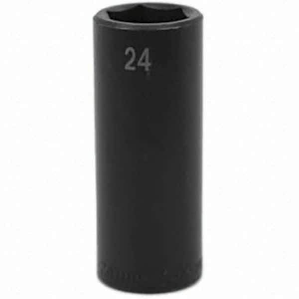 SK - Impact Socket - 1/2"DR 24MM DEEP IMPACT SOCKET - Eagle Tool & Supply