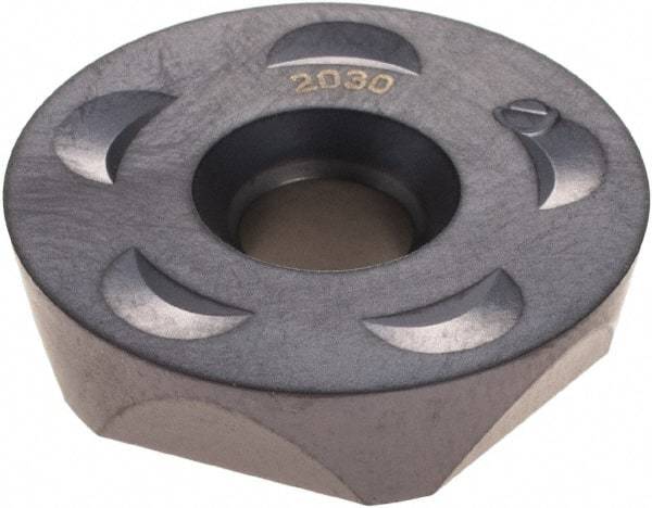 Ingersoll Cutting Tools - RPLB250700 Grade IN2030 Carbide Milling Insert - TiAlN Finish, 0.308" Thick, 1" Inscribed Circle, 1/2" Corner Radius - Eagle Tool & Supply