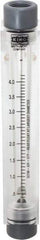 King - 1/2" FNPT Port Block Style, Inline Flowmeter - 125 Max psi, 4.2 SCFM, Acrylic - Eagle Tool & Supply