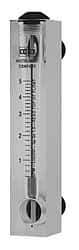 King - 1/2" F Port Block Style, Panel Mount Flowmeter - 125 Max psi, 8.2 SCFM, Acrylic - Eagle Tool & Supply