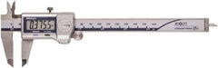 Mitutoyo - 0 to 150mm Range, 0.01mm Resolution, IP67 Electronic Caliper - Stainless Steel with 40mm Stainless Steel Jaws, 0.001" Accuracy - Eagle Tool & Supply