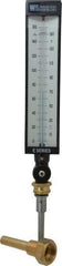 WGTC - 160°F, Industrial Thermometer with Standard Thermowell - 3-1/2 Inch Stem Length, 1-1/4 to 18 Inch Thread - Eagle Tool & Supply