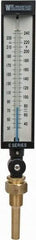 WGTC - 30 to 240°F, Industrial Thermometer with Standard Thermowell - 3-1/2 Inch Stem Length, 1-1/4 to 18 Inch Thread - Eagle Tool & Supply