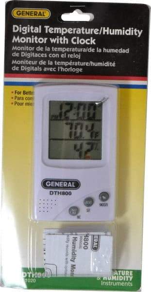 General - 5 to 122°F, 30 to 90% Humidity Range, Thermo-Hygrometer - Eagle Tool & Supply