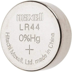 General - Size LR44, Silver Oxide, Button & Coin Cell Battery - 1.5 Volts, LR44 - Eagle Tool & Supply