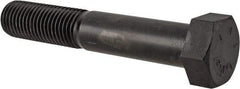 Value Collection - 1-3/8 - 6 UNC, 8" Length Under Head Hex Head Cap Screw - Partially Threaded, Grade 8 Alloy Steel, Uncoated, 2-1/16" Hex - Eagle Tool & Supply