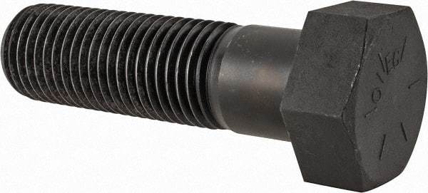 Value Collection - 2 - 4-1/2 UNC, 7" Length Under Head Hex Head Cap Screw - Partially Threaded, Grade 8 Alloy Steel, Uncoated, 3" Hex - Eagle Tool & Supply