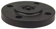 NIBCO - 4" Pipe, 9" OD, Polypropylene Blind Pipe Flange - Schedule 80, Black - Eagle Tool & Supply