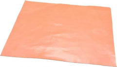 Made in USA - 12" Long, 12" Wide, 0.031" Thick, Silicone Rubber Foam Sheet - 30 Durometer, Orange-Red, -60 to 500°F, 650 psi Tensile Strength, Stock Length - Eagle Tool & Supply