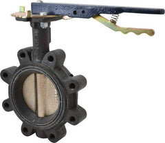 NIBCO - 4" Pipe, Lug Butterfly Valve - Lever Handle, Ductile Iron Body, Buna-N Seat, 250 WOG, Ductile Iron Disc, Stainless Steel Stem - Eagle Tool & Supply