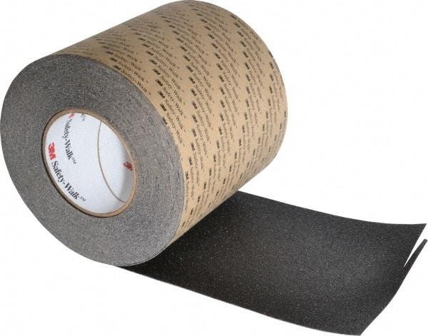 3M - Black Solid Color Anti-Slip Vinyl Tape - 6" Wide x 60' Long - Eagle Tool & Supply