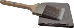 Premier Paint Roller - 3" Flat Synthetic Sash Brush - 3-1/4" Bristle Length, 9" Wood Handle - Eagle Tool & Supply