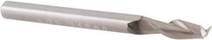 SGS - 1/8", 3/8" LOC, 1/8" Shank Diam, 1-1/2" OAL, 2 Flute, Solid Carbide Square End Mill - Single End, TiB2 Finish, Spiral Flute, 35° Helix, Centercutting, Right Hand Cut, Right Hand Flute, Series 47 - Eagle Tool & Supply