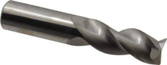 SGS - 3/4", 3 Flute, Single End, Solid Carbide, 0.03" Corner Radius End Mill - 4" OAL, 38° Helix, Right Hand Flute, 1-5/8" LOC, Right Hand Cut - Eagle Tool & Supply