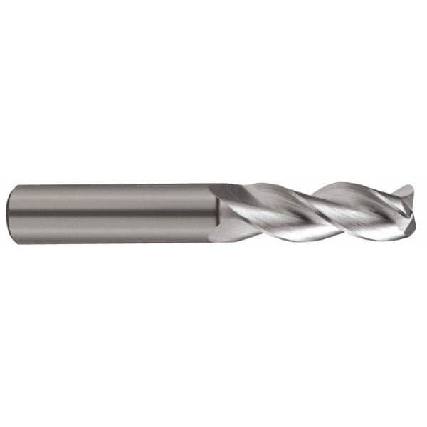 SGS - 5/8" Diam 3 Flute Solid Carbide 0.09" Corner Radius End Mill - Eagle Tool & Supply