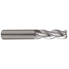 SGS - 5/8" Diam 3 Flute Solid Carbide 0.09" Corner Radius End Mill - Eagle Tool & Supply