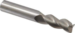 SGS - 1/2", 3 Flute, Single End, Solid Carbide, 0.06" Corner Radius End Mill - 3-1/4" OAL, 38° Helix, Right Hand Flute, 1-1/4" LOC, Right Hand Cut - Eagle Tool & Supply