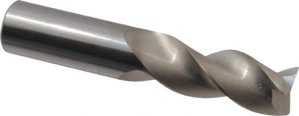 SGS - 3/4", 3 Flute, Single End, Solid Carbide, 0.03" Corner Radius End Mill - 4" OAL, 38° Helix, Right Hand Flute, 1-5/8" LOC, Right Hand Cut - Eagle Tool & Supply