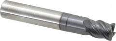SGS - 7/16" Diam 4 Flute Solid Carbide 0.04" Corner Radius End Mill - Eagle Tool & Supply