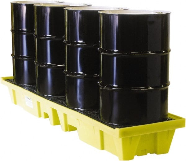 Enpac - Spill Pallets, Platforms, Sumps & Basins Type: Spill Deck or Pallet Number of Drums: 4 - Eagle Tool & Supply