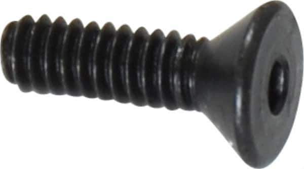 Value Collection - #2-56 UNC Hex Socket Drive, 82° Flat Screw - Alloy Steel, Black Oxide Finish, Fully Threaded, 5/16" OAL - Eagle Tool & Supply