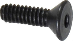 Value Collection - #2-56 UNC Hex Socket Drive, 82° Flat Screw - Alloy Steel, Black Oxide Finish, Fully Threaded, 5/16" OAL - Eagle Tool & Supply