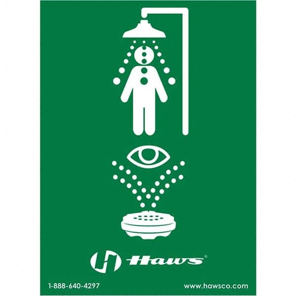Haws - Graphic Only, 8" Wide x 10-3/4" High, Plastic Safety Sign - Eagle Tool & Supply