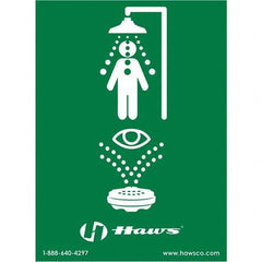Haws - Graphic Only, 8" Wide x 10-3/4" High, Plastic Safety Sign - Eagle Tool & Supply