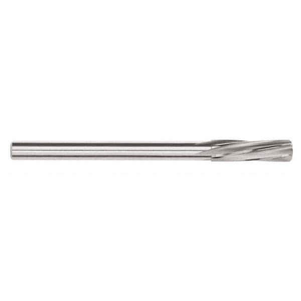 Chucking Reamer: 0.0913″ Dia, 7/16″ Flute Length, Straight Shank, Solid Carbide 4 Flute, RH