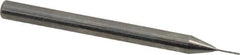 Magafor - #82 Solid Carbide 4 Flute Chucking Reamer - Spiral Flute, 0.118" Straight Shank, 3/64" Flute Length, 1-17/32" OAL - Eagle Tool & Supply