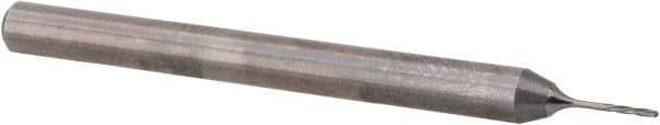 Magafor - 0.3988mm Solid Carbide 4 Flute Chucking Reamer - Spiral Flute, 0.118" Straight Shank, 5/64" Flute Length, 1-17/32" OAL - Eagle Tool & Supply