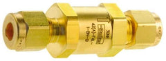 Parker - 3,000 Max psi, 1/4" Pipe, Brass Instrumentation Filter - Micro Rating 1, Viton Seal - Eagle Tool & Supply