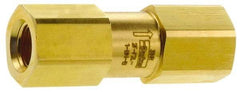Parker - 3,000 Max psi, 3/8" Pipe, FNPT x FNPT End Connections, Brass Instrumentation Filter - Micro Rating 1, Viton Seal - Eagle Tool & Supply