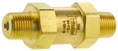 Parker - 3,000 Max psi, 3/8" Pipe, MNPT x MNPT End Connections, Brass Instrumentation Filter - Micro Rating 1, Viton Seal - Eagle Tool & Supply