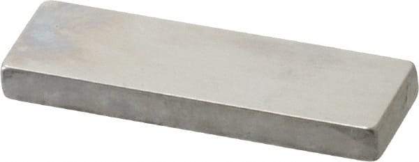 Mitutoyo - 0.126" Rectangular Steel Gage Block - Accuracy Grade 0, Includes Certificate of Inspection - Eagle Tool & Supply