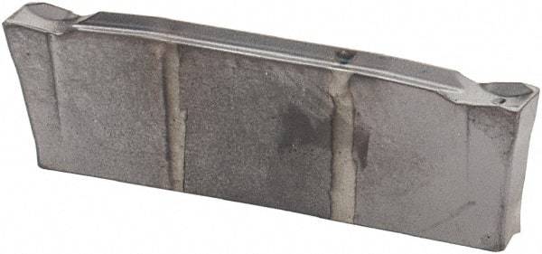 Iscar - DGN C IC908 Grade, 0.0787" Cutting Width, Carbide Cutoff Insert - 0° Neutral Lead Angle, 0.0079" Cnr Rad, TiAlN Coated - Eagle Tool & Supply