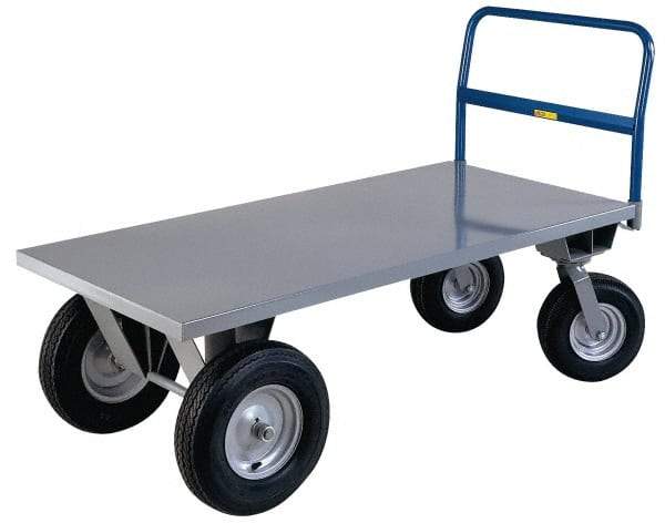 Little Giant - 2,500 Lb Load Capacity, Steel Hopper - 24" Wide x 48" Long x 21" High, Gray - Eagle Tool & Supply