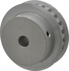 Power Drive - 24 Tooth, 1/2" Inside x 2.835" Outside Diam, Hub & Flange Timing Belt Pulley - 1/2" Belt Width, 2.865" Pitch Diam, 3/4" Face Width, Aluminum - Eagle Tool & Supply