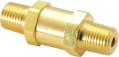 Parker - 1/4" Brass Check Valve - Inline, MNPT x MNPT, 3,000 WOG - Eagle Tool & Supply