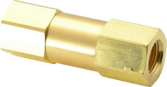 Parker - 3/8" Brass Check Valve - Inline, FNPT x FNPT, 3,000 WOG - Eagle Tool & Supply