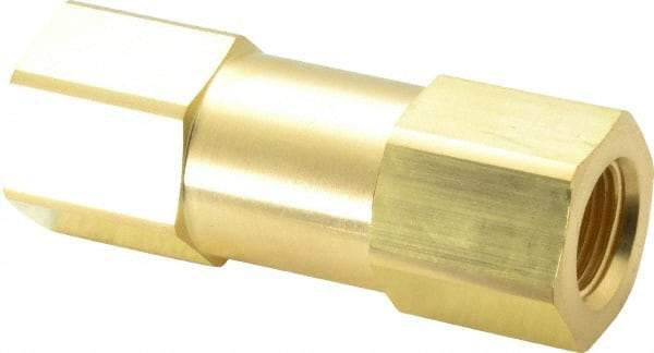 Parker - 1/2" Brass Check Valve - Inline, FNPT x FNPT, 3,000 WOG - Eagle Tool & Supply