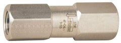 Parker - 1/8" Stainless Steel Check Valve - Inline, FNPT x FNPT, 6,000 WOG - Eagle Tool & Supply