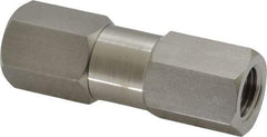 Parker - 1/4" Stainless Steel Check Valve - Inline, FNPT x FNPT, 6,000 WOG - Eagle Tool & Supply