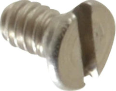 Value Collection - M1.6x0.35 Metric Coarse, 3mm OAL Slotted Drive Machine Screw - Flat Head, Grade 18-8 & A2 Stainless Steel, Uncoated, Without Washer - Eagle Tool & Supply