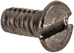 Value Collection - M1.6x0.35 Metric Coarse, 4mm OAL Slotted Drive Machine Screw - Flat Head, Grade 18-8 & A2 Stainless Steel, Uncoated, Without Washer - Eagle Tool & Supply