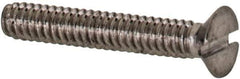 Value Collection - M1.6x0.35 Metric Coarse, 10mm OAL Slotted Drive Machine Screw - Flat Head, Grade 18-8 & A2 Stainless Steel, Uncoated, Without Washer - Eagle Tool & Supply