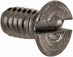 Value Collection - M2x0.40 Metric Coarse, 4mm OAL Slotted Drive Machine Screw - Flat Head, Grade 18-8 & A2 Stainless Steel, Uncoated, Without Washer - Eagle Tool & Supply